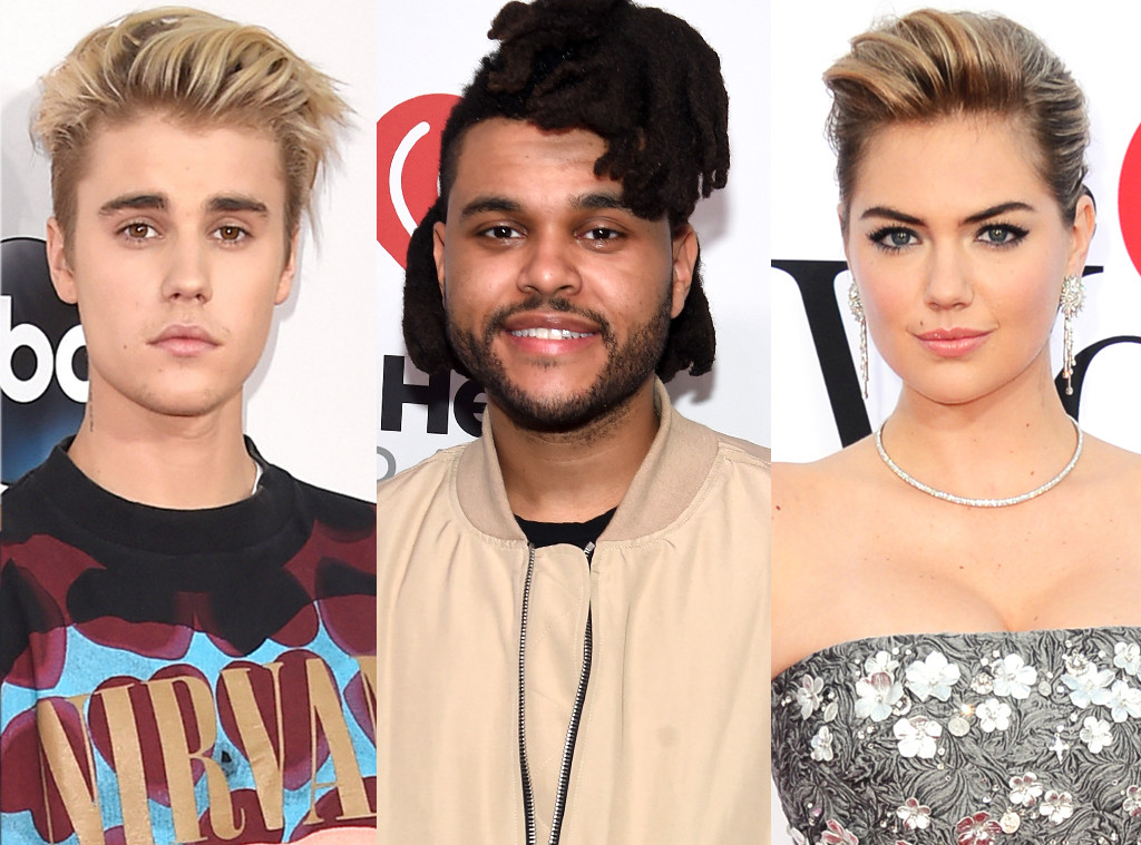 Justin Bieber, The Weeknd, Kate Upton Justin Bieber, The Weeknd, Kate Upton